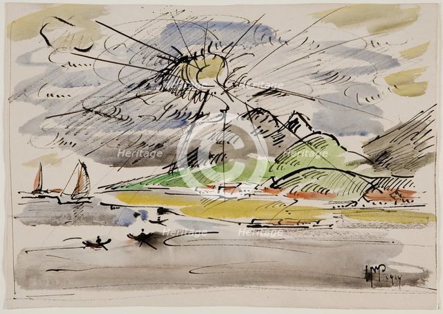 Gulf of Aden, 1914. Creator: Max Pechstein.