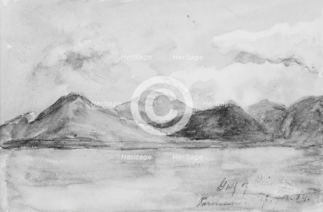 Gulf of Corinth (from Sketchbook), 1904. Creator: Mary Newbold Sargent.