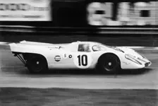 Gulf Porsche 917 in action, c1970-c1971