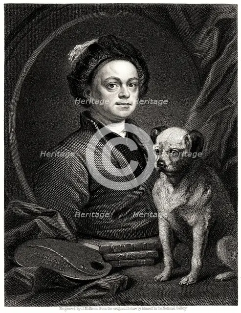 'Gulielmus Hogarth', 19th century. Artist: James Mollison