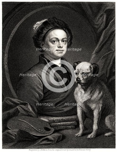 'Gulielmus Hogarth', 19th century. Artist: James Mollison