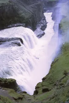 Gullfoss, Iceland, 20th century. Artist: CM Dixon