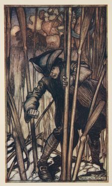 Gulliver is Struck with Fear at First Sight of The Brobdingnagian Reapers, 1909