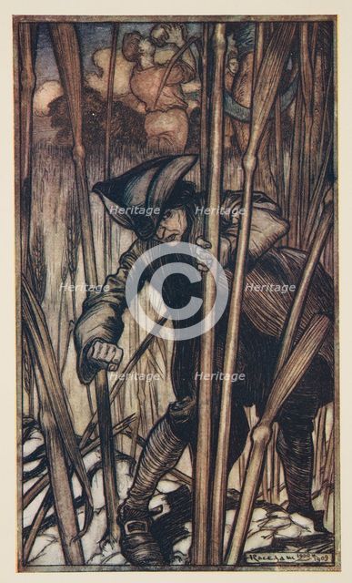 Gulliver is Struck with Fear at First Sight of The Brobdingnagian Reapers, 1909.