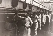 Gum boiling room, Rowntree factory, York, Yorkshire, 1930