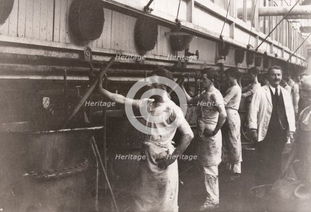 Gum boiling room, Rowntree factory, York, Yorkshire, 1930. Artist: Unknown