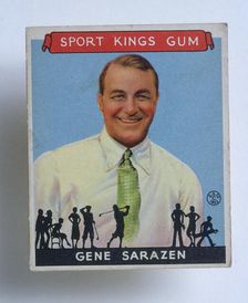 Gum card of Gene Sarazen, c1930s