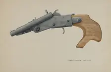 Gun, 1935/1942. Creator: Majel G. Claflin