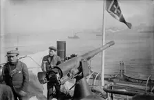 Gun on GIUSEPPE VERDI, between c1910 and c1920. Creator: Bain News Service