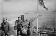 Gun on GIUSEPPE VERDI, between c1910 and c1920. Creator: Bain News Service