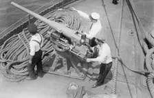Gun on SS Milazzo, 1916. Creator: Bain News Service
