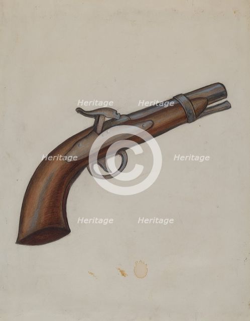 Gun, c. 1936. Creator: Jay Katz.