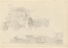 Gun Carriages, France, 1918. Creator: John Singer Sargent
