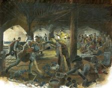 Gun deck, Pendennis Castle, Cornwall, late 1540s (c1990-c2010). Artist: Ivan Lapper