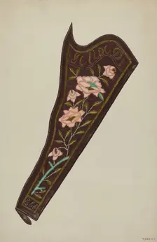 Gun Holster, 1935/1942. Creator: Majel G. Claflin
