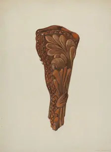 Gun Holster, c. 1936. Creator: Dana Bartlett