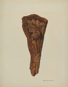 Gun Holster, c. 1936. Creator: Eva Fox