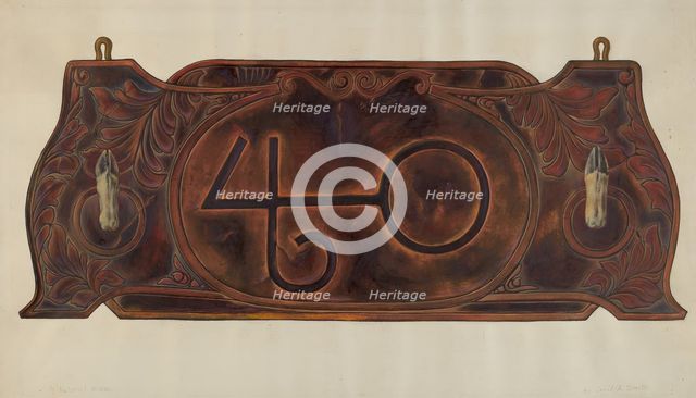 Gun Rack, c. 1938. Creator: Cecil Smith.