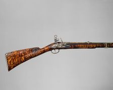 Gun with Flintlock a la moda, Spanish, Madrid, dated 1744. Creator: Gabriel de Algora
