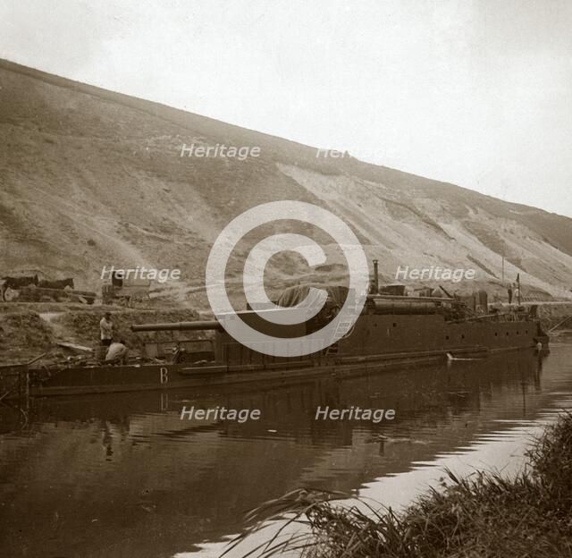 Gunboat, Genicourt, northern France, c1914-c1918. Artist: Unknown.