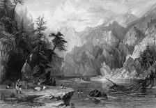 Gungootree,the Sacred Source of the Ganges 1838. Creator: George Francis White