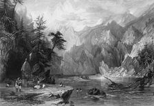 Gungootree,the Sacred Source of the Ganges 1838. Creator: George Francis White