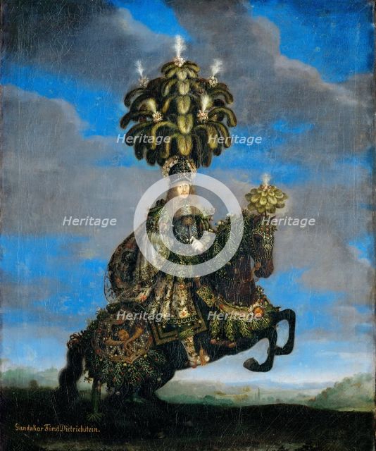 Gundakar, Prince Dietrichstein (1623-1690) in a costume for a Horse-ballet, 1667. Artist: Thomas, Jan (1617-1678)