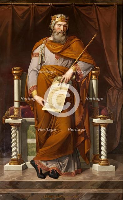 Gundemar, King of the Visigoths, 1858. Creator: Bernardino Montañés y Pérez.