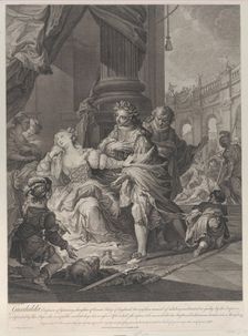 Gunhilda accused of adultery, 1760. Creator: Simon François Ravenet