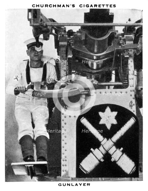 Gunlayer, 1937.Artist: WA & AC Churchman