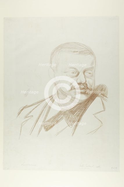 Gunnar Heiberg, 1896, printed after 1906. Creator: Edvard Munch.