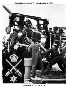 Gunner's Mate, 1937.Artist: WA & AC Churchman