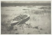 Gunner Working Up to Fowl, 1886. Creator: Peter Henry Emerson