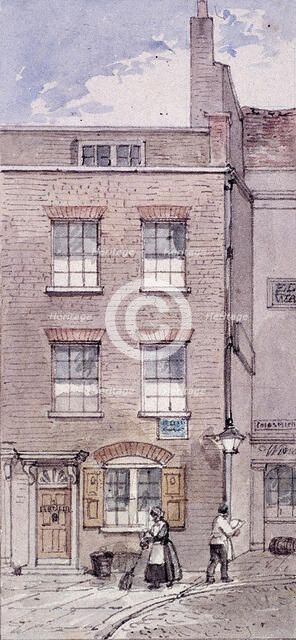 Gunpowder Alley, London, c1850. Artist: James Findlay