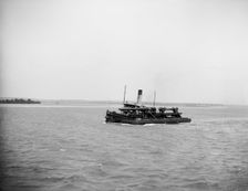 Guns bound for the testing grounds, Washington, D.C., between 1900 and 1920. Creator: Unknown