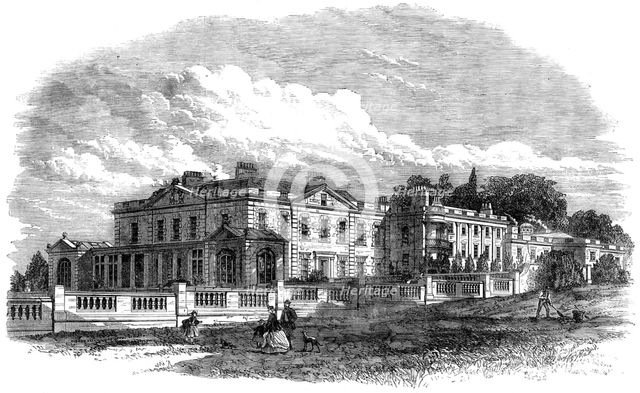 Gunton Hall, Norfolk, the seat of Lord Suffield, visited by the Prince and Princess of Wales, 1865. Creator: Unknown.