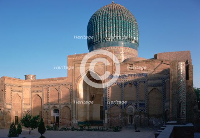 Gur-I-Mir Mausoleum in Samarkand. Artist: Unknown