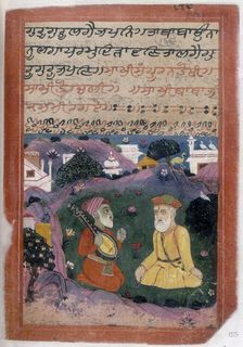 Guru Nanak Janam shakhi, illustrated manuscript, 1733 Creator: Unknown