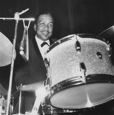 Gus Johnson, Finsbury Park Astoria, London 1962. Creator: Brian Foskett