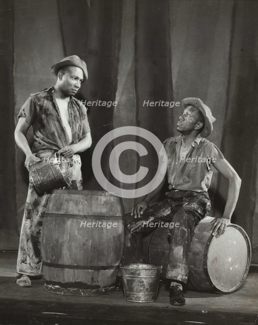 Gus Smith and Louis Sharp as Forty-Four and Shine Sommers, 1936. Creator: Milton Meltzer.