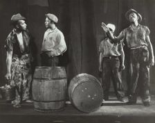 Gus Smith as Forty-Four explains the situation to his co-workers, 1936. Creator: Milton Meltzer