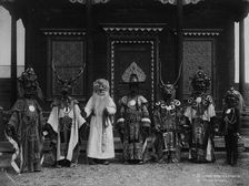 Gusinoozersky datsan. Masks of gods, early 19th century. Creator: Nikolai Apollonovich Charushin
