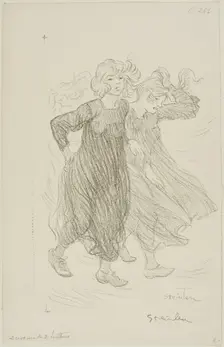 Gust of wind, 1859. Creator: Theophile Alexandre Steinlen