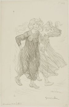 Gust of wind, 1859. Creator: Theophile Alexandre Steinlen