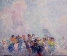 Gust of wind, 1920. Creator: Nomellini, Plinio (1866-1943)