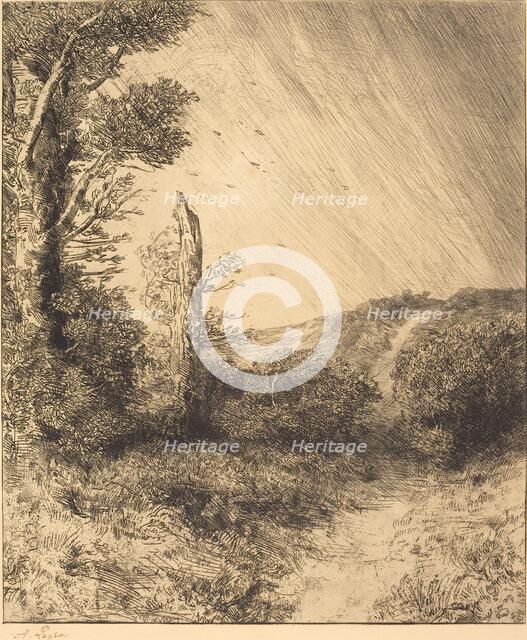 Gust of Wind (Le coup de vent). Creator: Alphonse Legros.