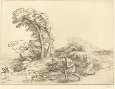 Gust of Wind (Un coup de vent). Creator: Alphonse Legros