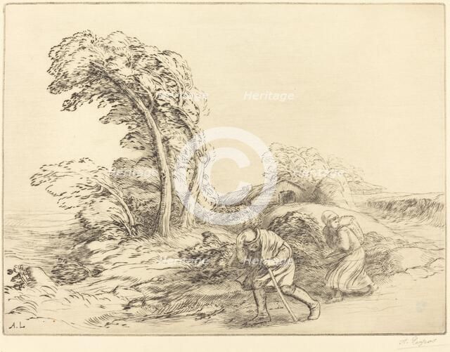 Gust of Wind (Un coup de vent). Creator: Alphonse Legros.