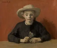 Gusta in a Little Hat, 1940s? Creator: Albert Van Dyck