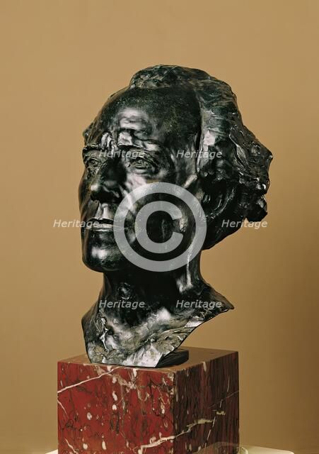 Gustav Mahler, 1909. Creator: Auguste Rodin.